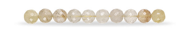 Rutilated quartz beads
